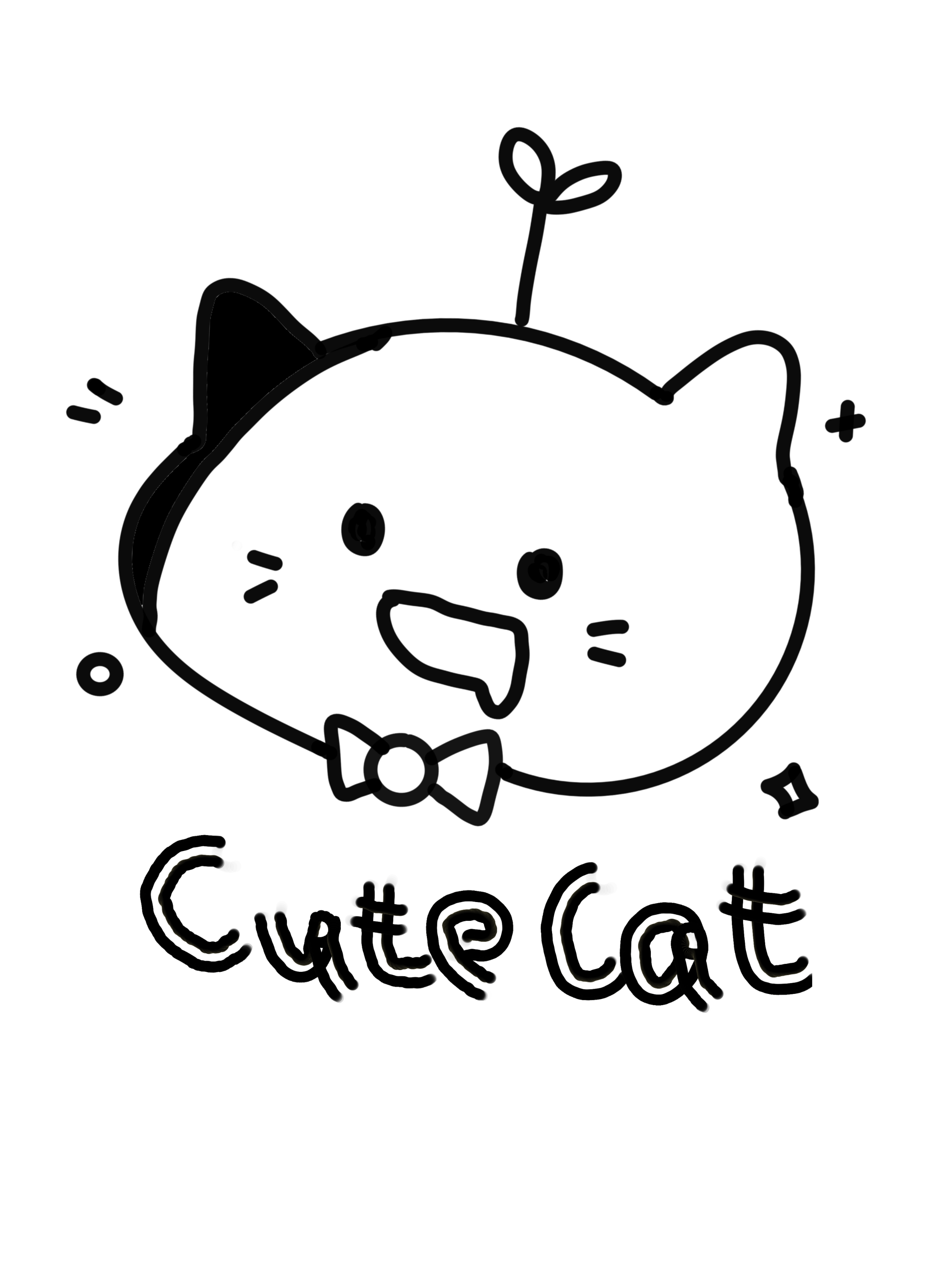 Cute cat - 客製化衣服、個性化T恤、T恤創作│LOGOless